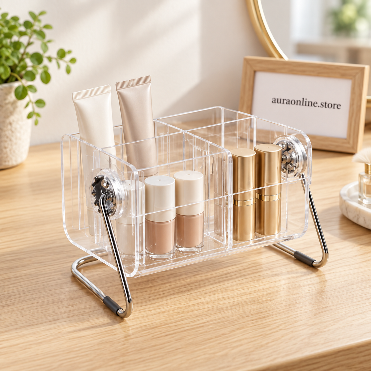 Clear Remote Control Storage Box Organizer