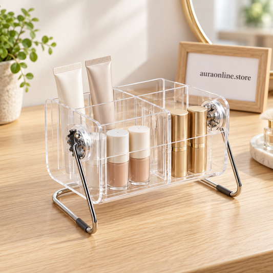 Clear Remote Control Storage Box Organizer