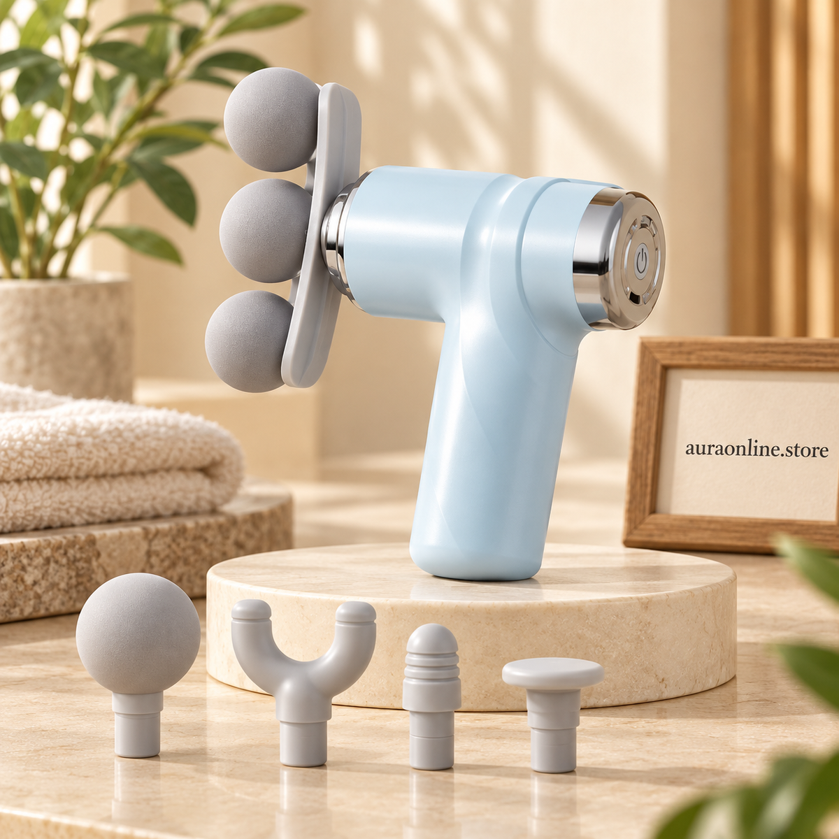 Electric Muscle Relaxation Massager with 3 Heads