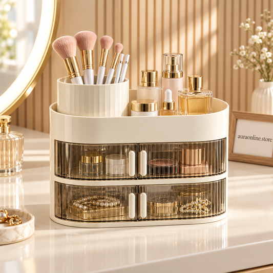 Double Layer Makeup Container for Organized Essentials