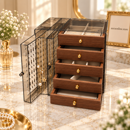 Multi-Layer Jewelry & Necklace Storage Organizer