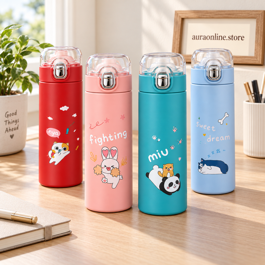 420ml Printed Stainless Steel Vacuum Water Bottle
