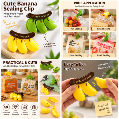 Banana Magnetic Sealing Clips – Cute Kitchen Storage Hack