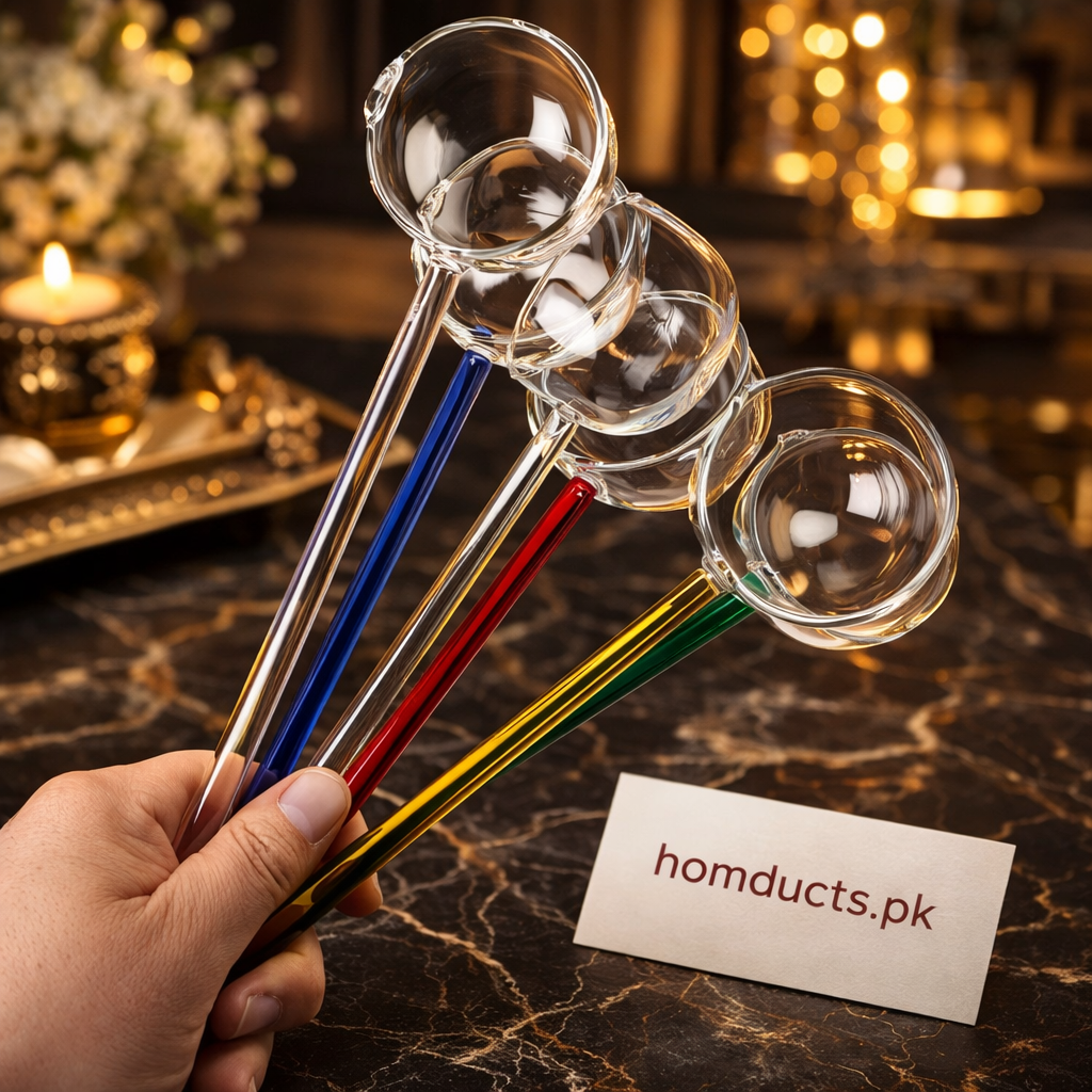Heat Resistant Borosilicate Glass Tarka Spoon (Box Packing)