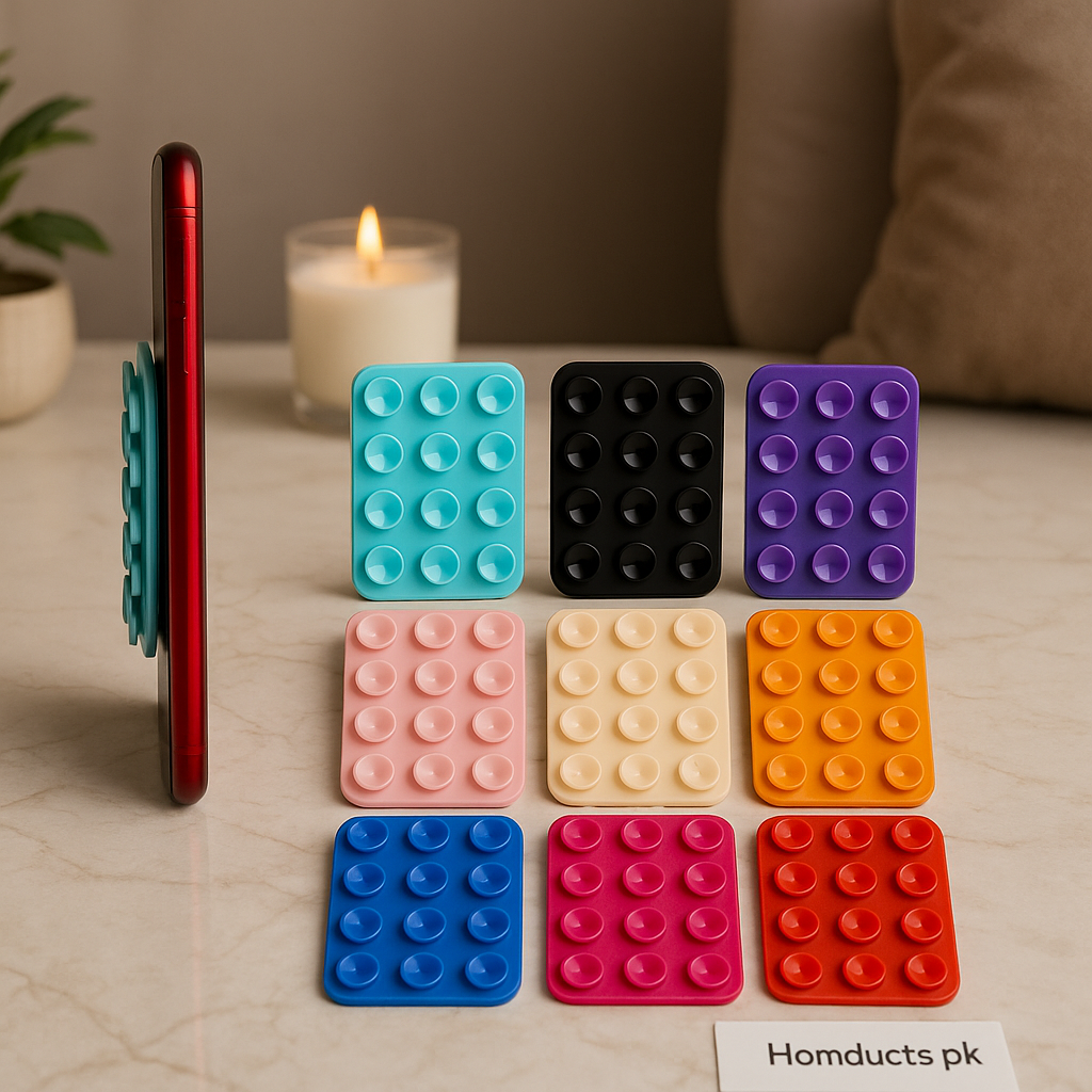 Multi-Color Suction Grip Pad for Mobile & Accessories – Anti-Slip Universal Holder (High Quality) (Double Sided)