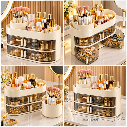 Double Layer Makeup Container for Organized Essentials