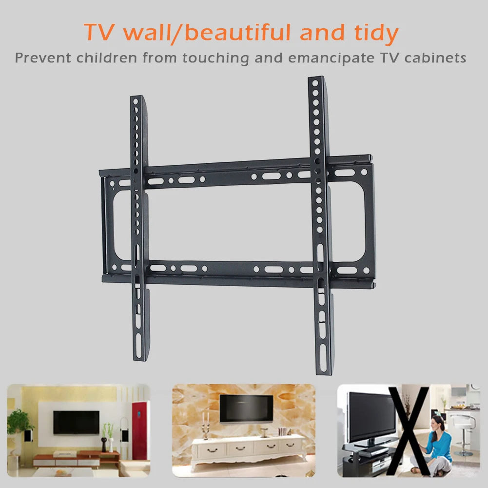 26-63 inch TV Wall Mount Bracket Universal TV Mount Monitor Holder Adjustable Low Profile Flat TV Wall Mount for LCD LED Monitor