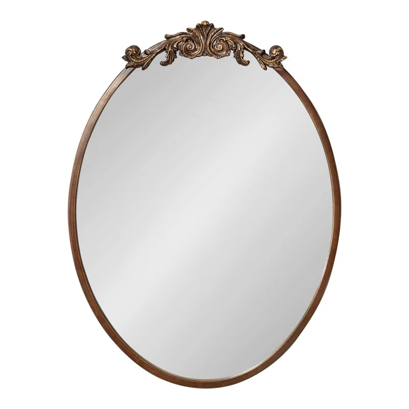 Damiere Metal Oval Mirror