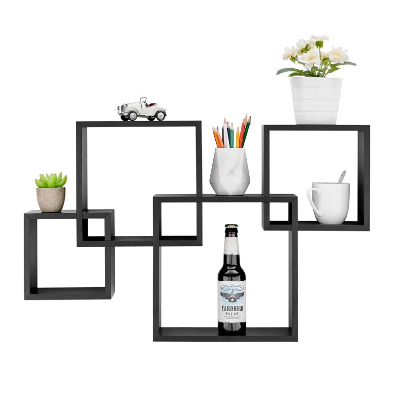 Intersecting Cube Accent Wall Shelf