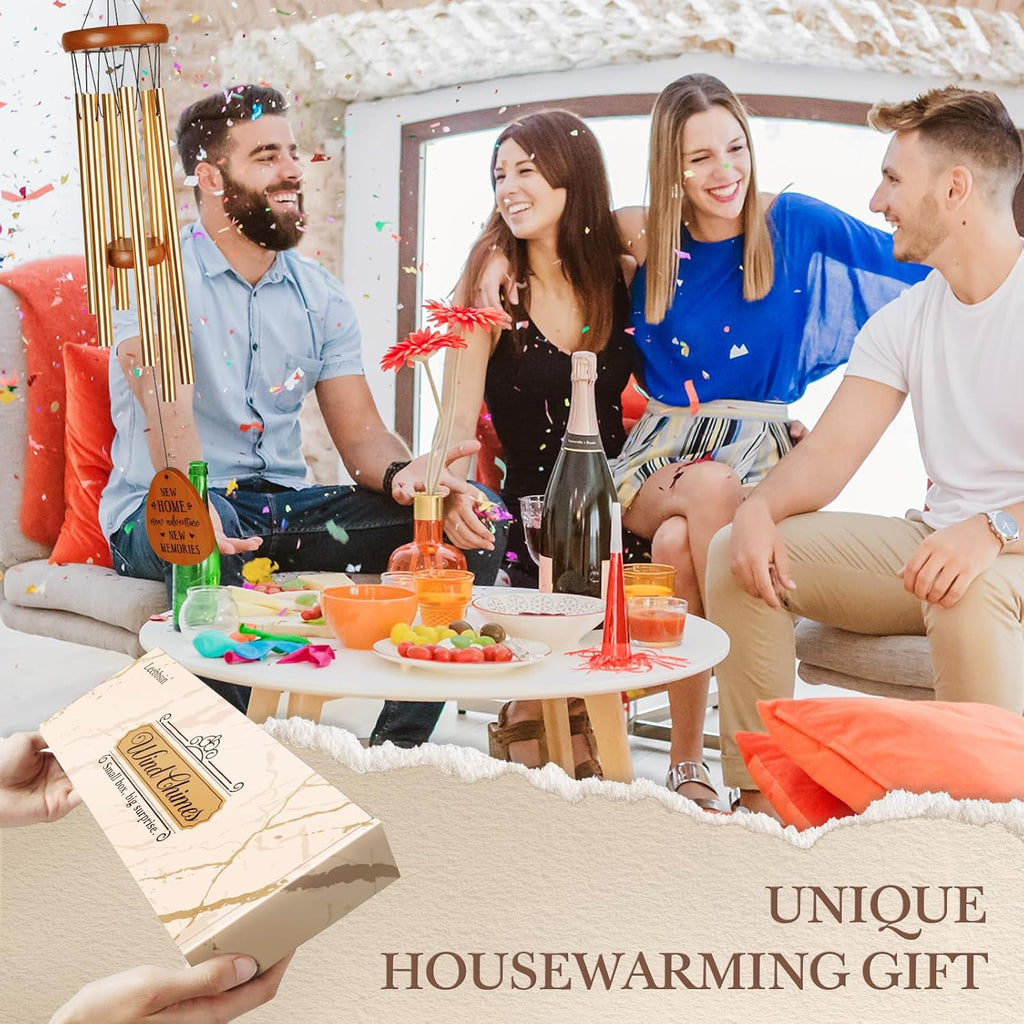 House Warming Gifts New Home, Housewarming Wind Chime, New Home Gifts for Women, Men, Couple, New Homeowner, Friend, Coworker, New Home Gift Ideas for First Home, New Apartment, House