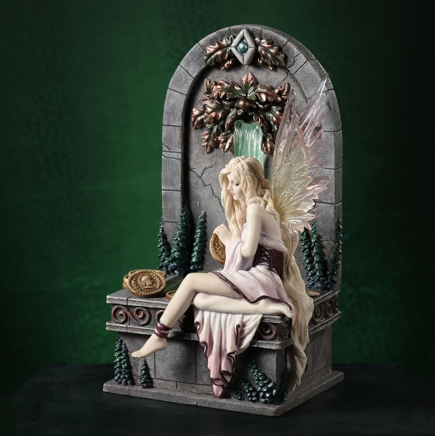 Fairy Wishing Well Selina Fenech LED Fountain Sculpture Home Decoration