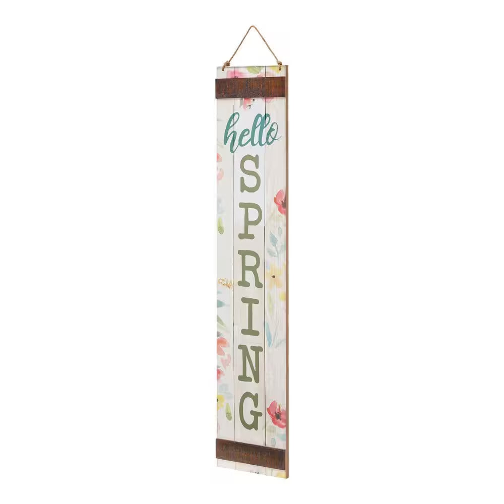 47.5 In. Hello Spring/Home Sweet Home MDF Leaners