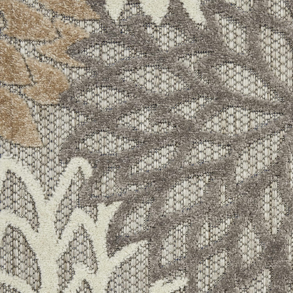 Home Aloha Natural 2'3" X 12' Area Rug - Easy Clean, Non Shedding, Bed Room, Living Room, Dining Room, Kitchen (12' Runner)