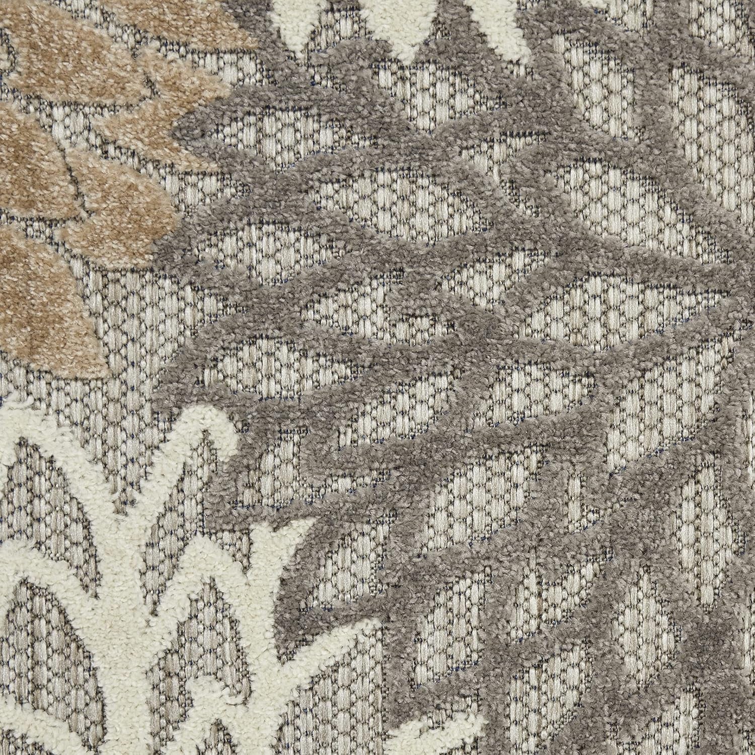 Home Aloha Natural 2'3" X 12' Area Rug - Easy Clean, Non Shedding, Bed Room, Living Room, Dining Room, Kitchen (12' Runner)