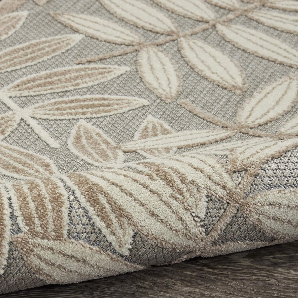 Home Aloha Natural 2'3" X 8' Area Rug - Easy Clean, Non Shedding, Bed Room, Living Room, Dining Room, Kitchen (8' Runner)
