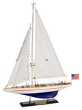 SAILINGSTORY Wooden Sailboat Model Ship Sailboat Decor Yacht Enterprise 1/100...