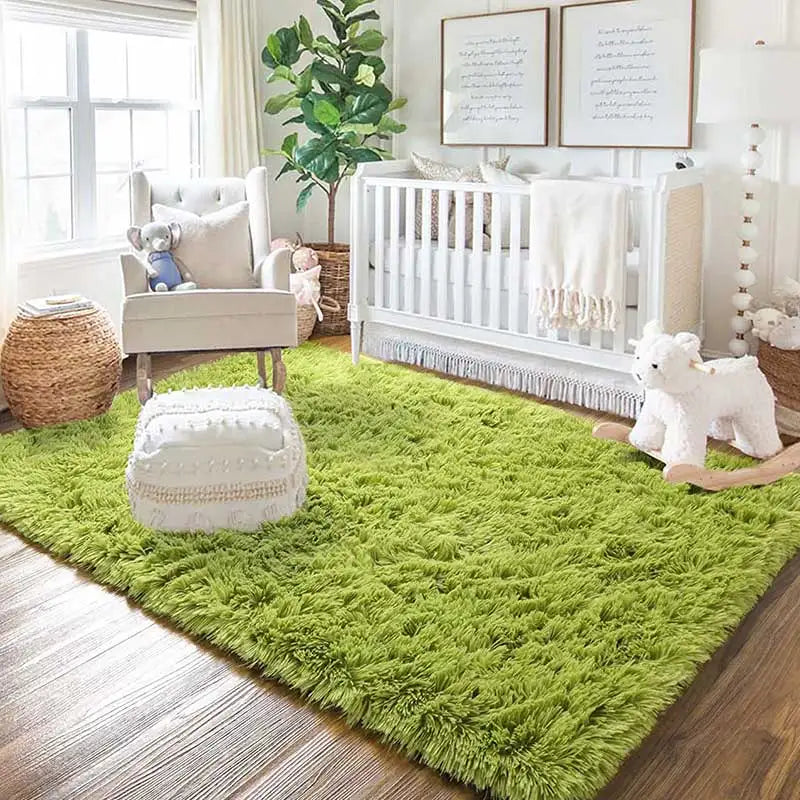 Plush Children's Bedroom Carpet Tent Play Rugs For Living Room Sofa Floor Cushions Modern Soft Fluffy Home Area Rug Gifts