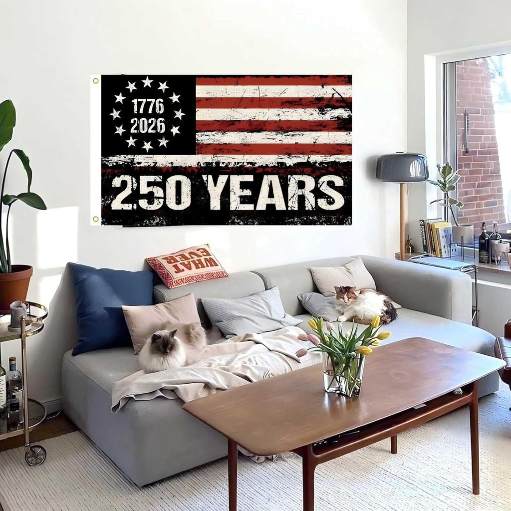 250 Years America Flag, 3X5 Ft, USA 250Th Anniversary Patriotic Design,1776-20