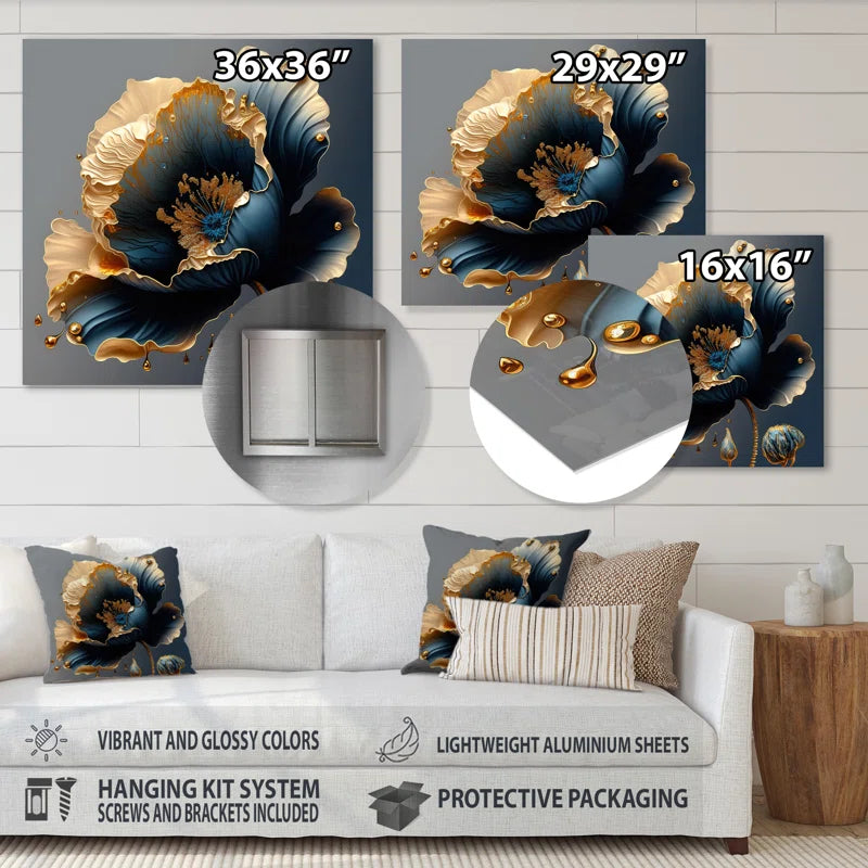 Elman Floral Metal Wall Art