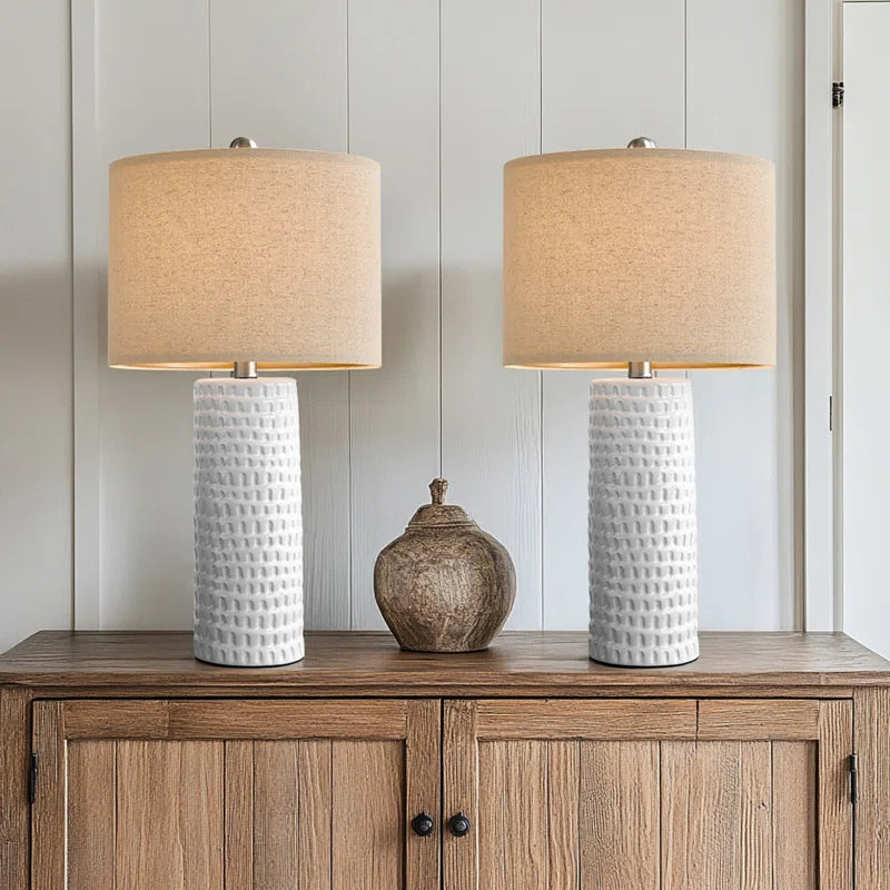 Anazagene 24'' H Ceramic Table Lamp Set (Set of 2)
