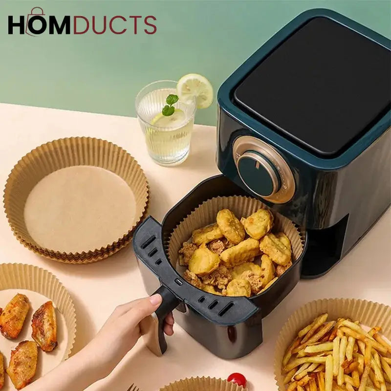 Disposable Air Fryer Paper Liner-50pcs (Premium Plastic Packing High Quality)