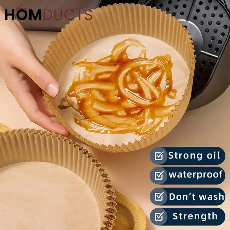 Disposable Air Fryer Paper Liner-50pcs (Premium Plastic Packing High Quality)