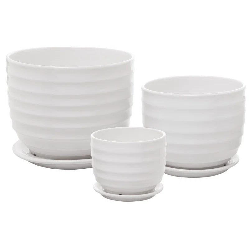 Aniece Ceramic Pot Planter Set of 3