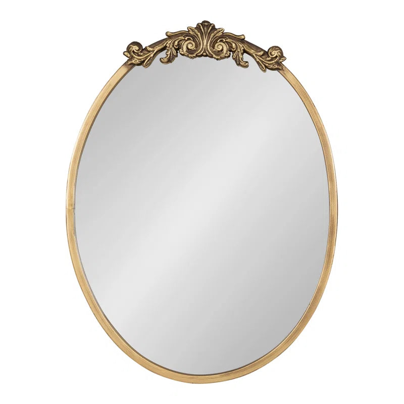 Damiere Metal Oval Mirror