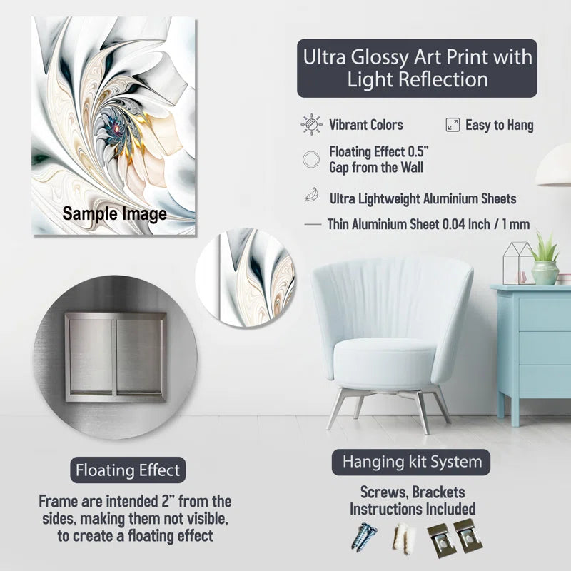 Elman Floral Metal Wall Art