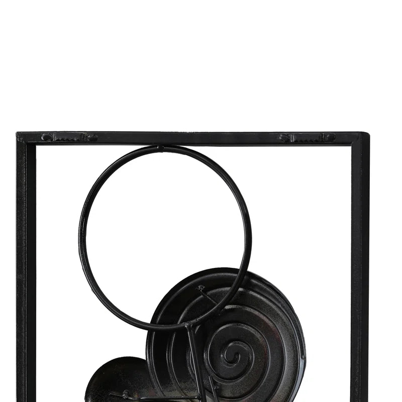 Caiene Handmade Modern Abstract Wall Decor on Metal