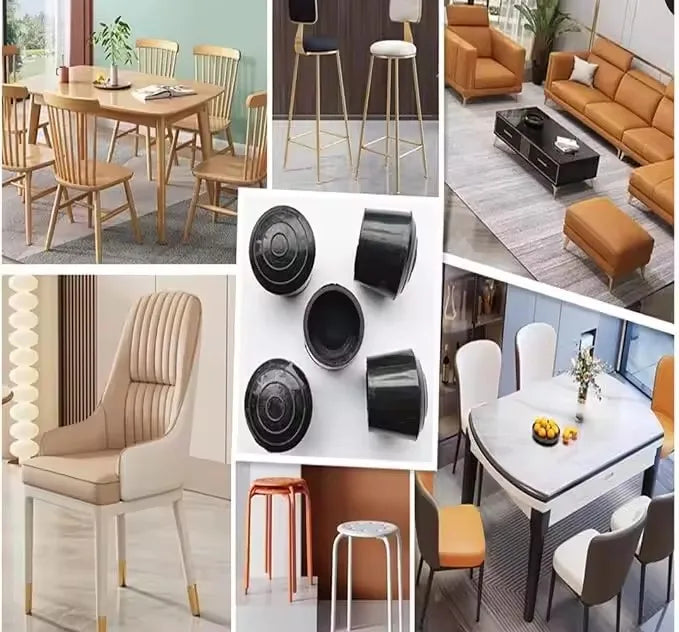 8/16pcs Chair Leg Caps Rubber Feet Protector Pads Furniture Table Covers Socks Plugs Cover Furniture Leveling Feet Home Decor