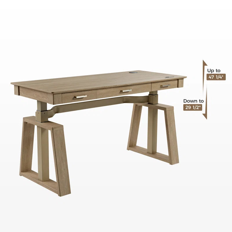 Radnor Electric Standing Desk with 3 Drawers