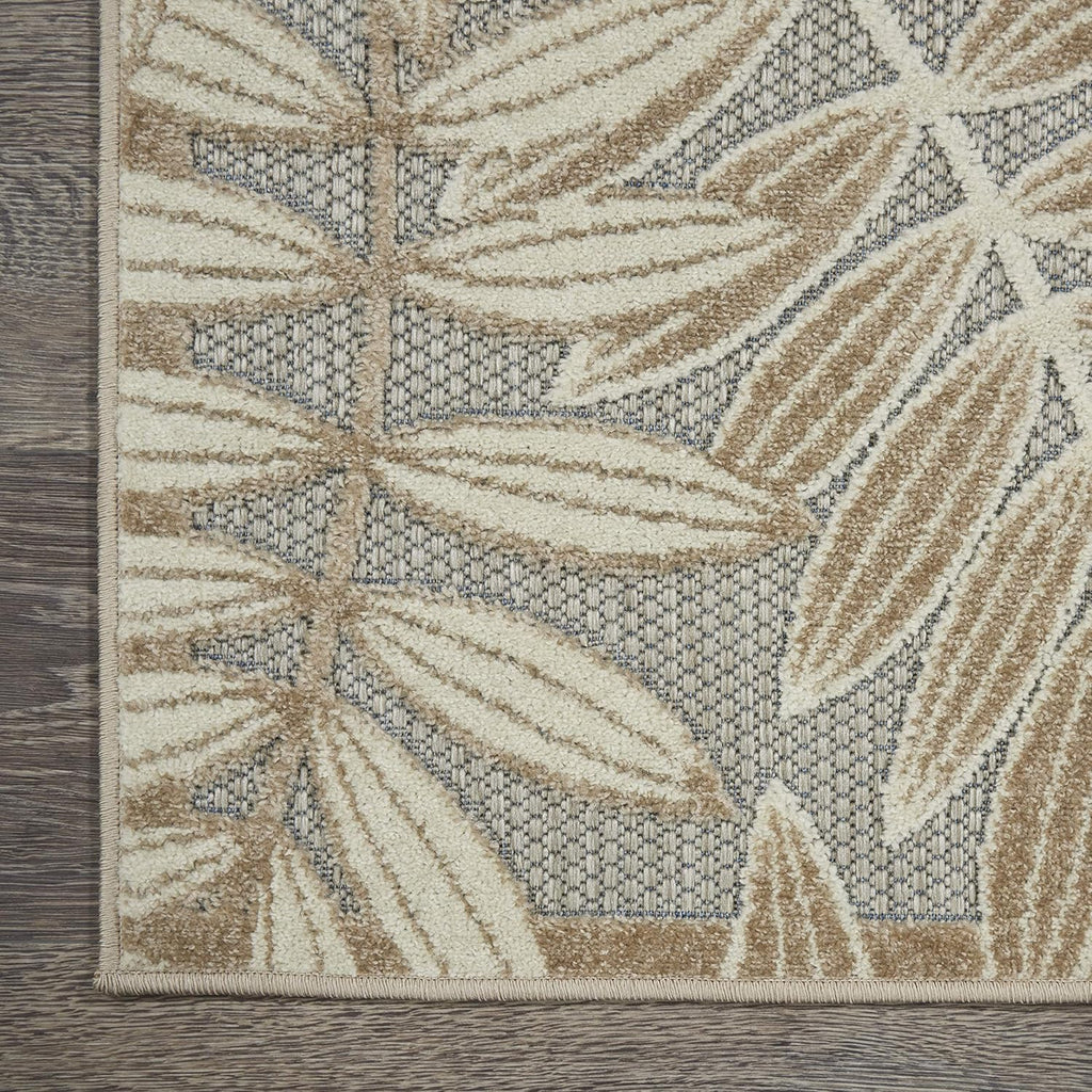Home Aloha Natural 2'3" X 8' Area Rug - Easy Clean, Non Shedding, Bed Room, Living Room, Dining Room, Kitchen (8' Runner)