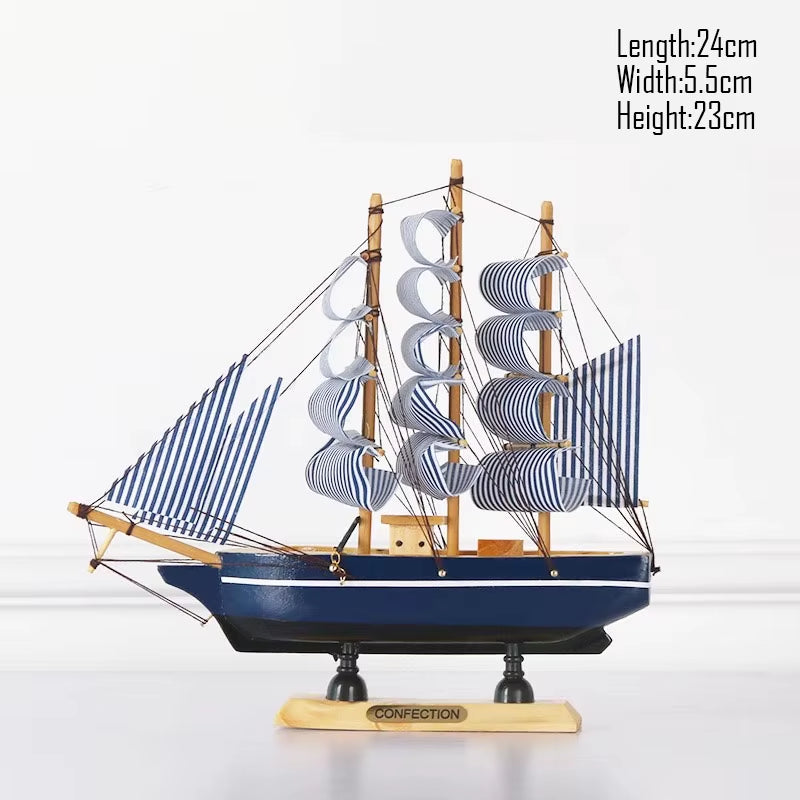 Simulation Pirate Boat Room Ornaments,Handmade Wooden Ship,Home Decoration,Study Office Decoration,Children'S Day,Birthday Gift